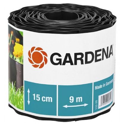 Afbeeldingen van GARDENA KUNSTSTOF GRASRAND 15CM HOOG BRUIN