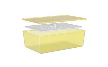 Afbeeldingen van COZA BEWAARDOOS 4.5L M/ROOSTER BASIC SOFT YELLOW