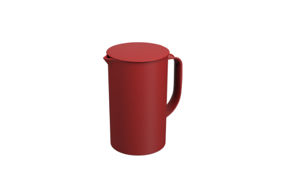 Afbeeldingen van COZA KARAF 1L M/DEKSEL  CASUAL ROOD BOLD