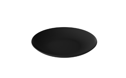 Afbeeldingen van COZA DINNERBORD  R25CM ZWART