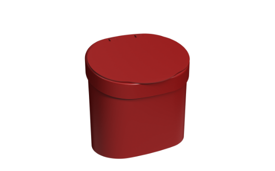 Afbeeldingen van COZA WASAANRECHT AFVALEMMER 4L RED BOLD