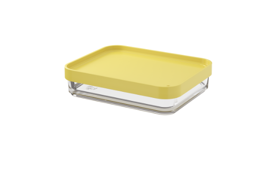 Afbeeldingen van COZA BELEGBAK 280ML 13.1X16.7X3.9CM DOORZICHTIG GEEL