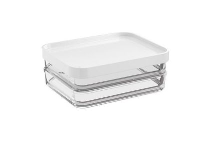 Afbeeldingen van COZA BELEGBAK 560ML DUO DOORZICHTIG WIT