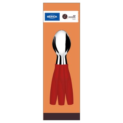 Afbeeldingen van BRINOX THEELEPEL S/3 1.0MM ROOD ITAPARICA LINE