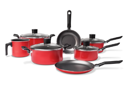 Afbeeldingen van BRINOX KOOKSET S/7 ROOD GARLIC LINE