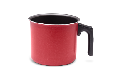 Afbeeldingen van BRINOX MELKPOT 12CM/1.20L ROOD GARLIC LINE