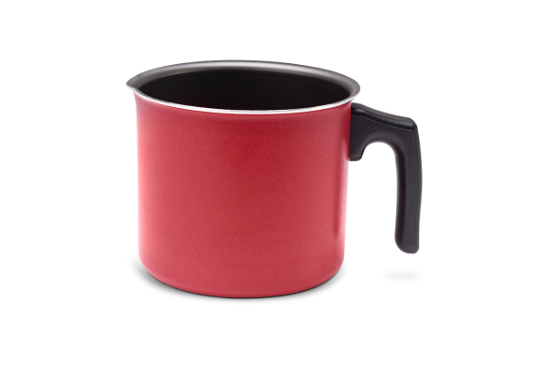 Afbeeldingen van BRINOX MELKPOT 12CM/1.20L ROOD GARLIC LINE