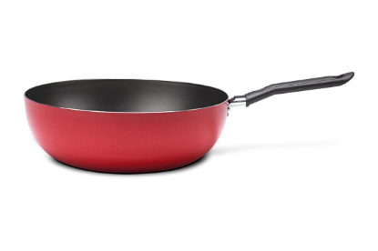 Afbeeldingen van BRINOX WOK 24CM/2.30L ROOD GARLIC LINE
