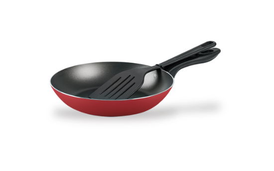 Afbeeldingen van BRINOX KOEKENPAN 28CM M/SPATULA CHILLI CHERRY