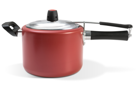 Afbeeldingen van BRINOX PRESSURE COOKER 20CM/4,5L CHERRY RED