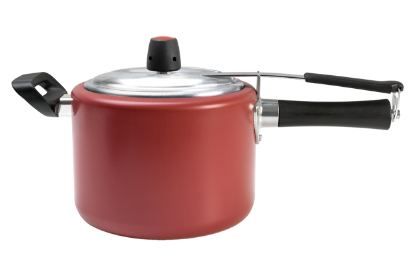 Afbeeldingen van BRINOX PRESSURE COOKER 7,5L CHERRY RED