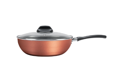 Afbeeldingen van BRINOX WOK M/DEKSEL 28CM CLOVE COPPER