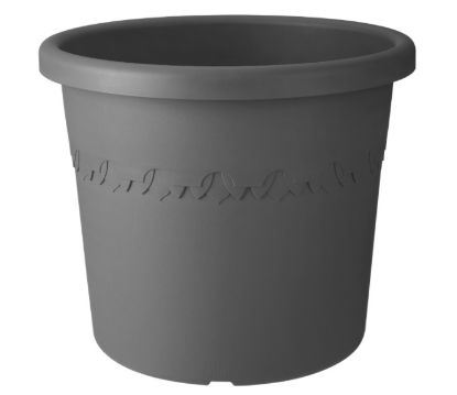 Afbeeldingen van ELHO  BLOEMP.Ø48 CM  ANTRACIET ALGARVE CILINDRO WIELEN 