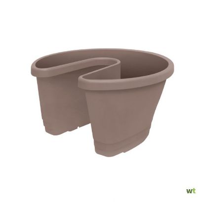 Afbeeldingen van ELHO BLOEMPOT 36X20CM TAUPE DEURSTOPPER CORSICA