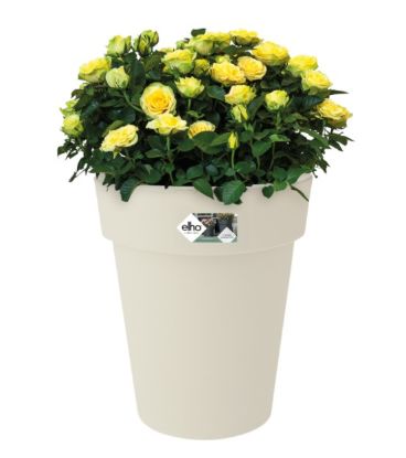 Afbeeldingen van ELHO BLOEMPOT 35CM WIT PLANTER HOOG GREEN BASICS