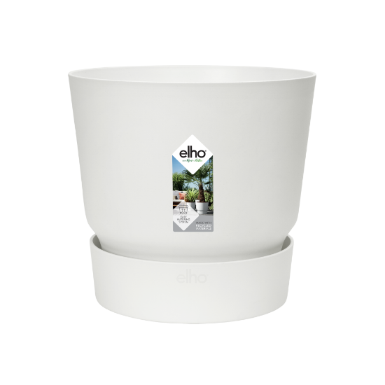 Afbeeldingen van ELHO BLOEMP.Ø 47 CM WIT GREENVILLE ROND 