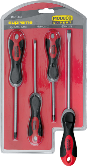 Afbeeldingen van MODECO SCHROEFDRAAIERSET 4PCS EXPERT