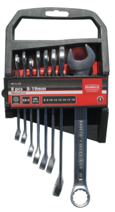 Afbeeldingen van MODECO COMBINATIE RING/STEEK SET 8 PCS