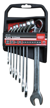 Afbeeldingen van MODECO 8PCS COMBINATIE RING/STEEK GEBOGEN