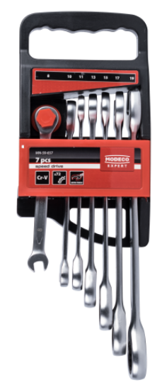 Afbeeldingen van MODECO 7PCS COMBINATIE RING/STEEK 8-19MM
