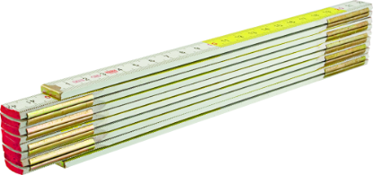 Afbeeldingen van MODECO DUIMSTOK 1M WIT/GEEL