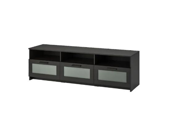 Afbeeldingen van BRIMNES TV-MEUBEL ZWART 180x41x53 CM