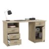 Afbeeldingen van DEMEYERE "MONACO"BURO 1DR/4DRW KRONBERG OAK