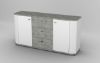 Afbeeldingen van RONDO DRESSOIR WHITE/BETON 3LA/2DRS