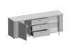 Afbeeldingen van RONDO DRESSOIR WHITE/BETON 3LA/2DRS