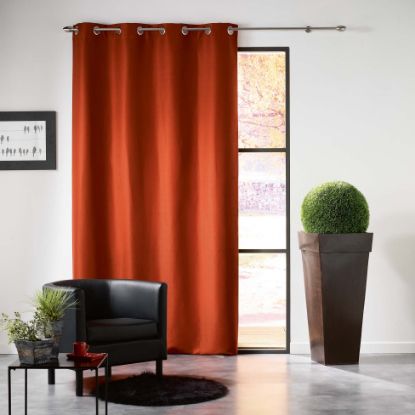 Afbeeldingen van U10 RINGGORDIJN 140X240CM ROOD MEZZO
