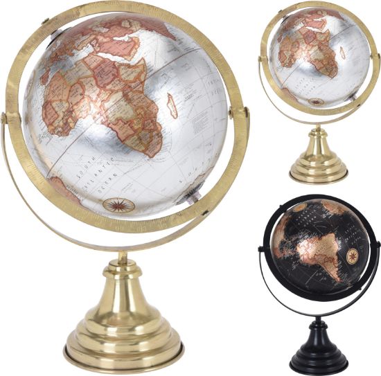 Afbeeldingen van KM GLOBE OP VOET 8INCH 38CM