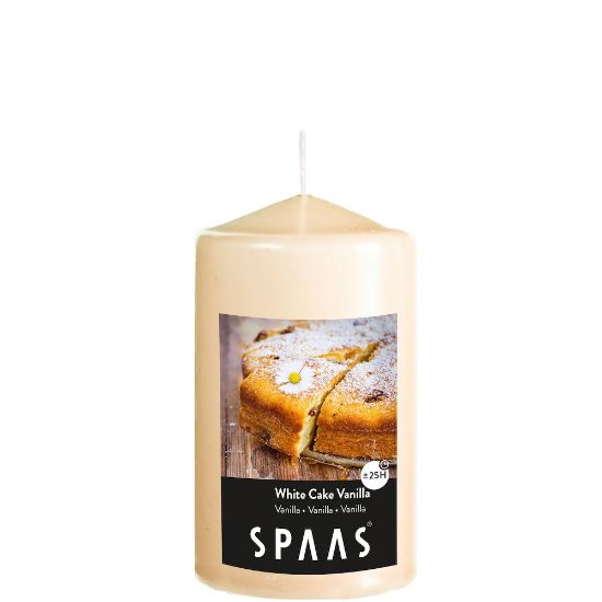 Afbeeldingen van SPAAS 0004500037 KAARS 60/100 SC WH C VANILLA CR WIT 