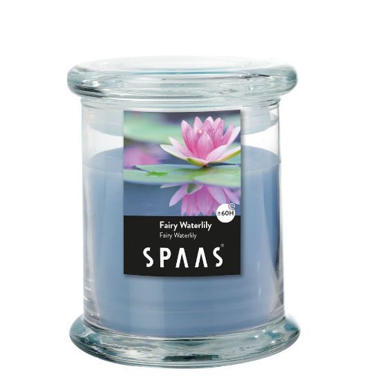 Afbeeldingen van SPAAS KAARS SC JAR 90/110 F WATERLILY GREY BL
