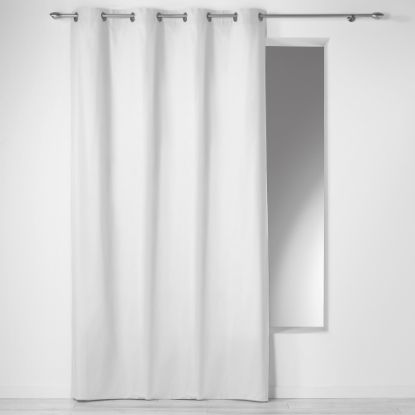 Afbeeldingen van RINGGORDIJN PANAMA UNI 140X240CM WIT