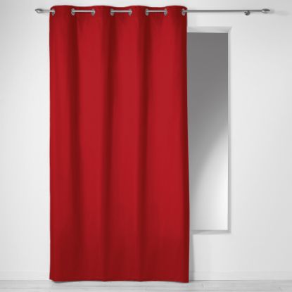Afbeeldingen van L3C RINGGORDIJN 140X240CM ROOD PANAMA UNI