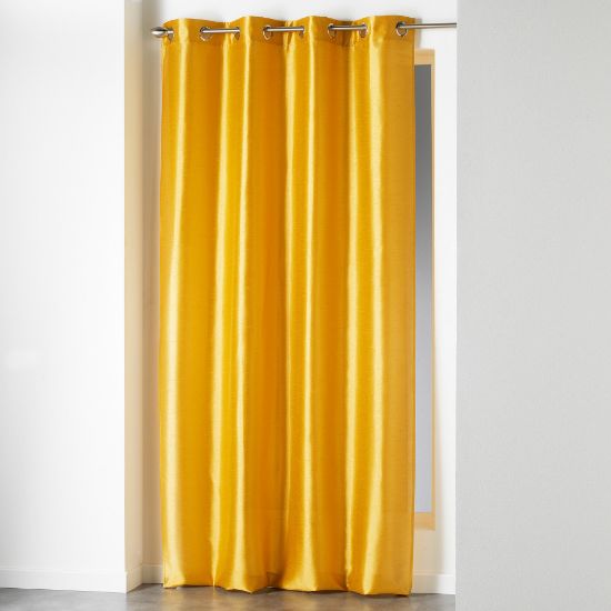 Afbeeldingen van U10 RINGGORDIJN SHANA 140X240CM MOSTERD 1605651