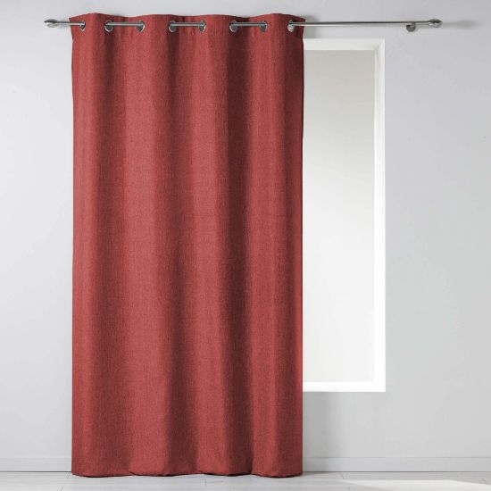 Afbeeldingen van U10 RINGGORDIJN NEWTON 140X260CM KARMIJN 1608815