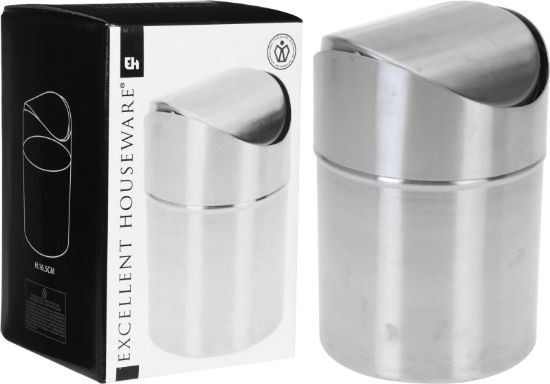 Afbeeldingen van KM AFVALBAK Ø 12 X H 16CM RVS A12210370