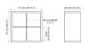 Afbeeldingen van IKEA KALLAX 77X77CM ZWARTBRUIN OPENKAST