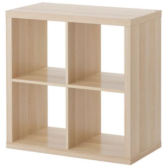 Afbeeldingen van IKEA KALLAX OPENKAST 77X77  EIKENEFFECT