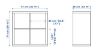 Afbeeldingen van IKEA KALLAX OPENKAST 77X77  EIKENEFFECT