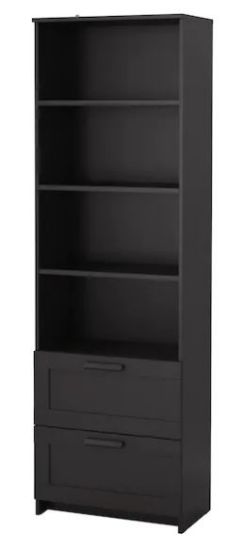 Afbeeldingen van IKEA BRIMNES BOEKENKAST ZWART 60X190CM
