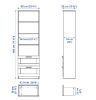 Afbeeldingen van IKEA BRIMNES BOEKENKAST ZWART 60X190CM