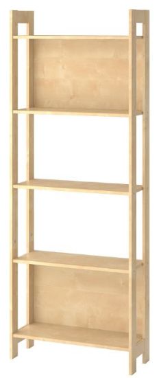 Afbeeldingen van IKEA LAIVA BOEKENKAST BERKENPATROON 62x165 CM