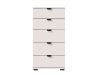 Afbeeldingen van DUERO 5F45 5DR CABINET WHITE