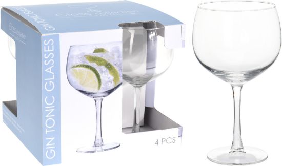Afbeeldingen van  GIN TONIC GLAS 650ML SET 4 STUKS