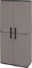 Afbeeldingen van ARTPLAST EASY KAST HOOG MET BEZEMHOUDER GRIJS 68x37x163CM