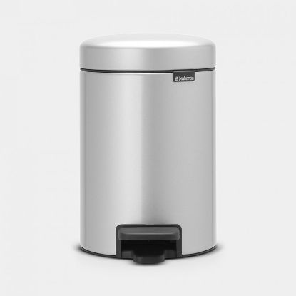 Afbeeldingen van BRABANTIA 3L PEDAALEMMER METALLIC GREY