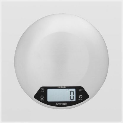 Afbeeldingen van BRABANTIA KEUKEN WEEGSCHAAL DIGITAL MATT STEEL