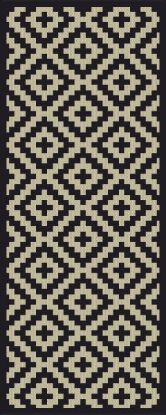 Afbeeldingen van VLOERKLEED ORIGIN 080X200 BLACK/JUTE